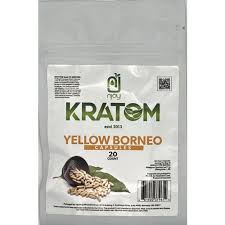 NJOY KRATOM 20CT CAPSULE BAG YELLOW BORNEO