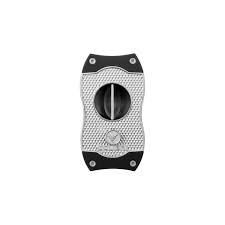 COLIBRI DIAMOND V-CUT CIGAR CUTTER , BLACK + CHROME