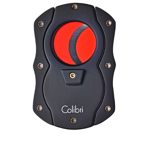 COLIBRI CUT CIGAR CUTTER BLACK+RED BLADES
