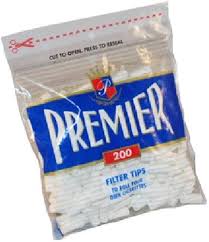 PREMIER 18MM FILTER TIPS - 200CT