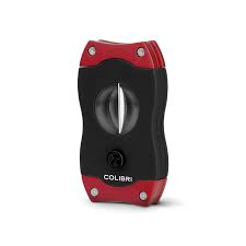 COLIBRI V-CUT CIGAR CUTTER , BLK+RED