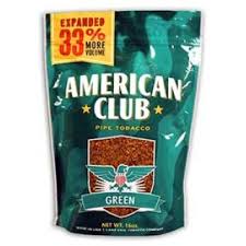 AMERICAN CLUB PIPE TOBACCO GREEN BAG 16OZ