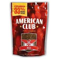AMERICAN CLUB PIPE TOBACCO RED BAG 16OZ