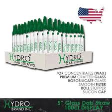 HYDRO GLASS STRAW 100 PACK WITH DISPLAY