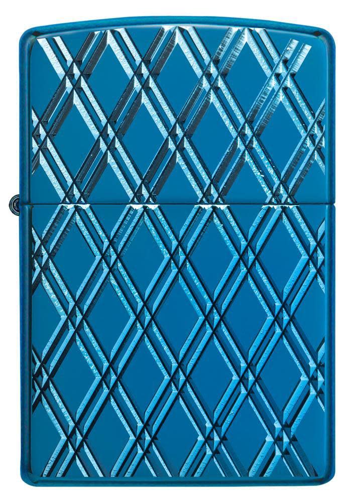 ZIPPO BLUE DIAMOND DESIGN