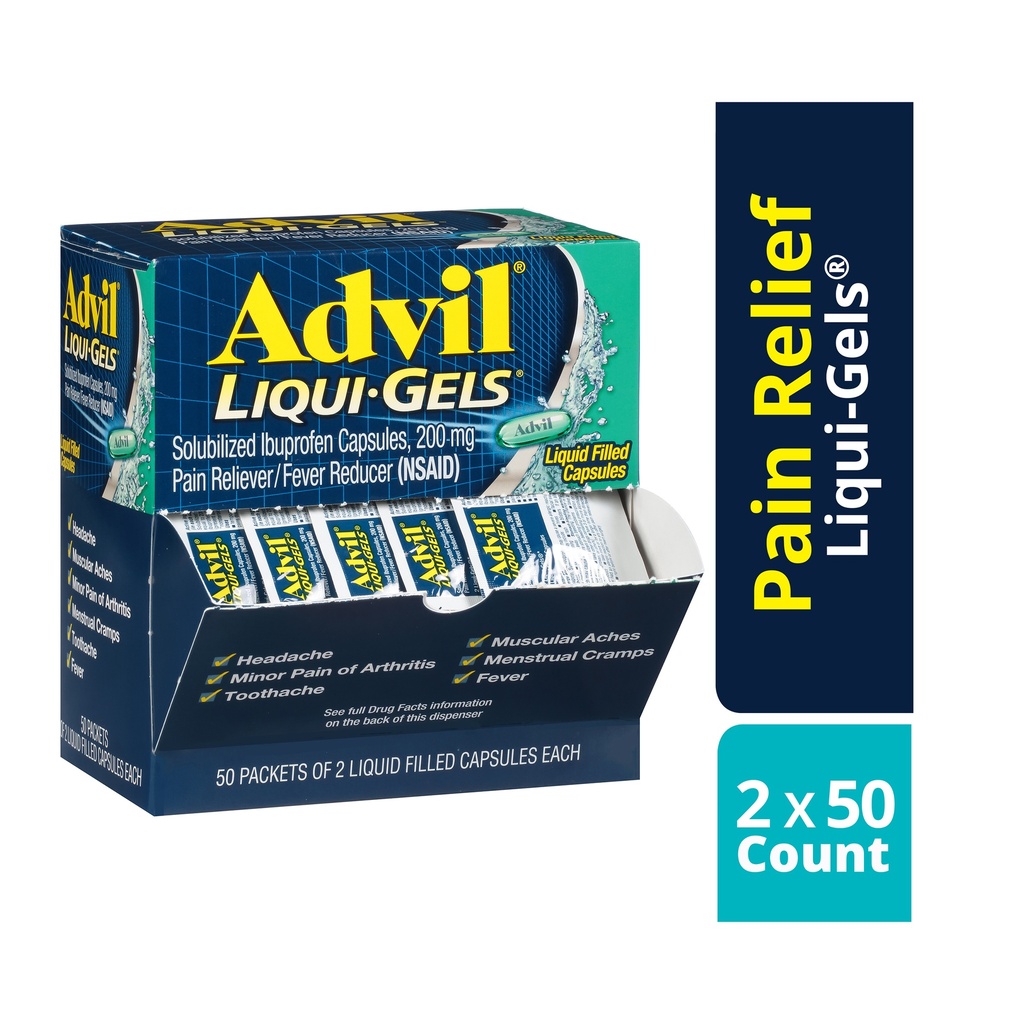 ADVIL LIQUID GEL CAP BOX 50