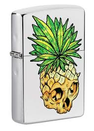 ZIPPO LEAF SKULL PINEAPPLE