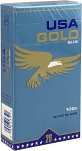 USA GOLD BLUE 100'S BOX (G)