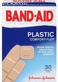 J&J BAND-AID PLASTIC COMFORT-FLEX 30'S ASST