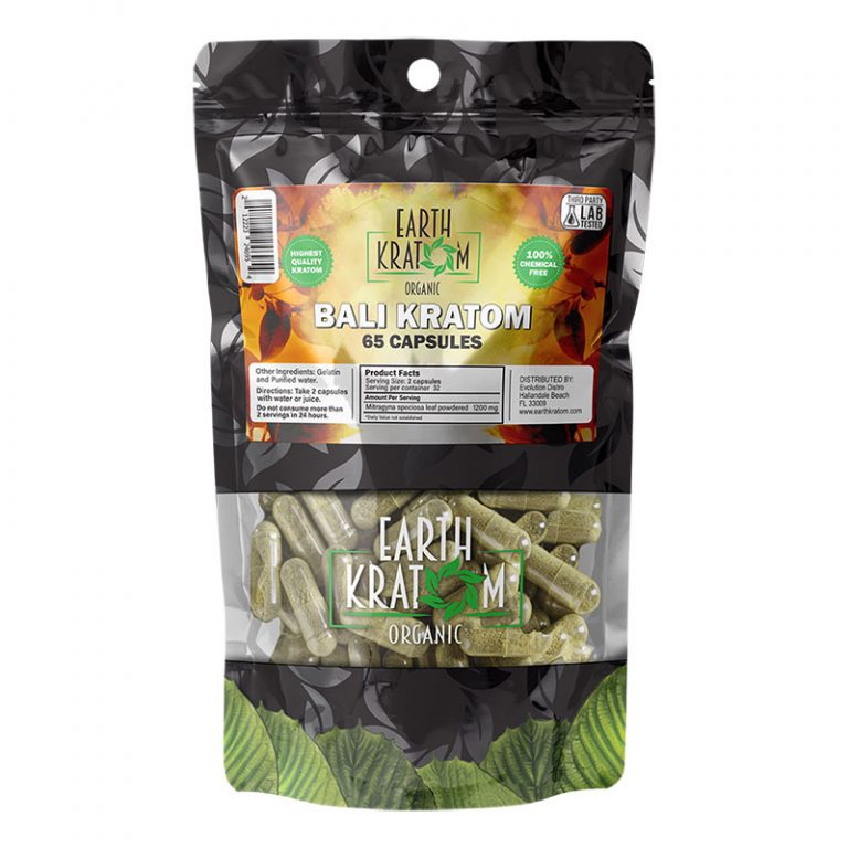 EARTH KRATOM BALI KRATOM 65 CT