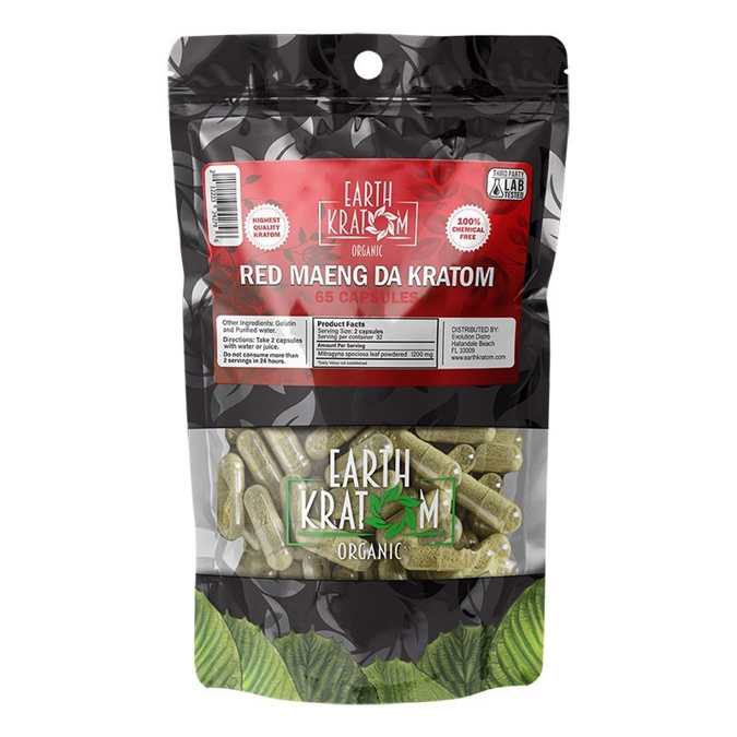 EARTH KRATOM  65 CAPSULES
