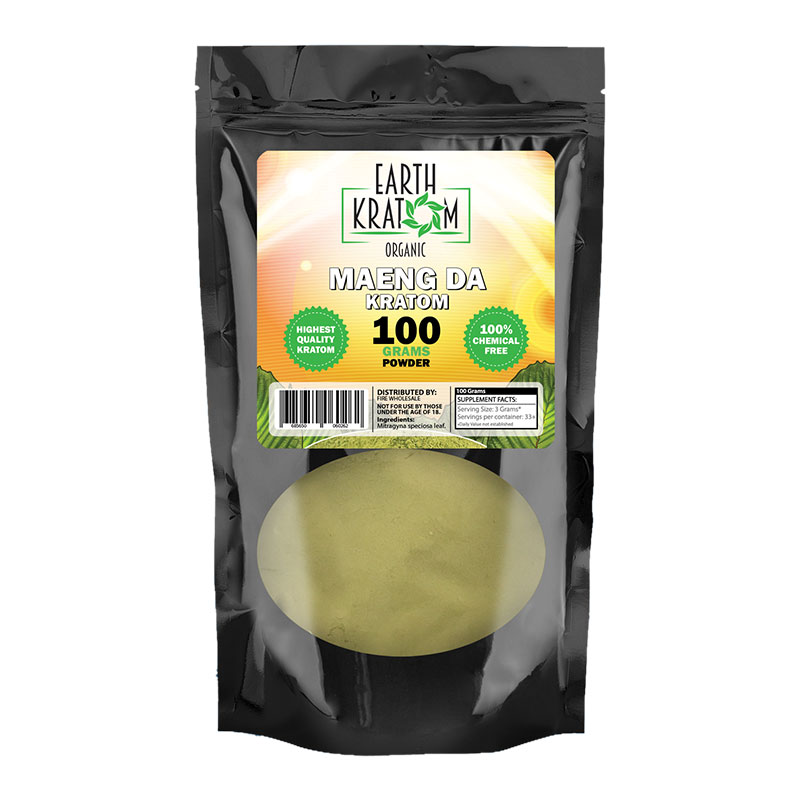 EARTH KRATOM MAENG DA 100 GRAMS POWDER