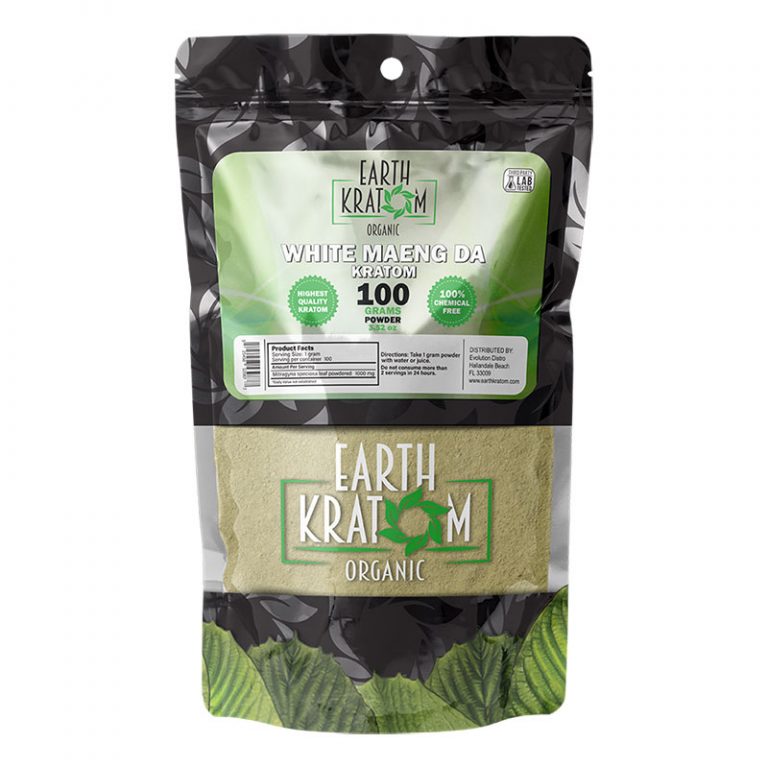 EARTH KRATOM WHITE MAENG DA 100 GM POWDER