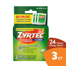 ZYRTEC ALLERGY 3'S