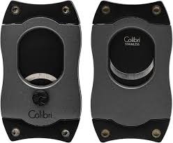 COLIBRI S-CUT CIGAR CUTTER, CHARCOAL+BLK BLADES
