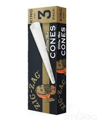 ZIG-ZAG ULTRA THIN CONES KING SIZE  3PACK