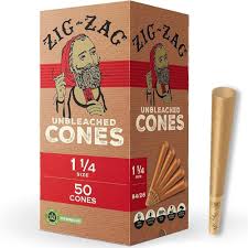 ZIG-ZAG UNBLEACHED CONES 1 1/4 SIZE  (50)