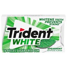 TRIDENT GUM WHITE SPEARMINT 9 COUNT