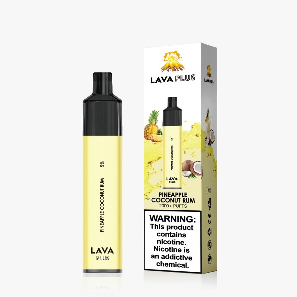 LAVA PLUSS PINE COCONUT RUM 2000 PUFFS (10)