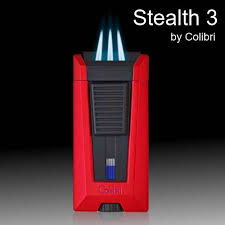 Colibri Stealth 3 Triple-Jet Lighter Red/Black