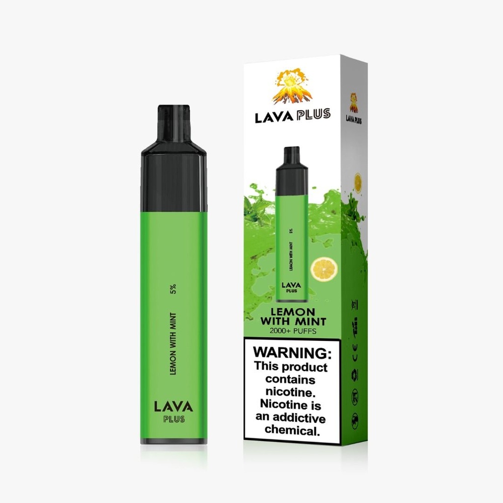 LAVA PLUS LEMON MINT 2000 PUFFS (10)