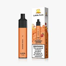 LAVA PLUS STRAWBERRY BANANA 2000 PUFFS (10)