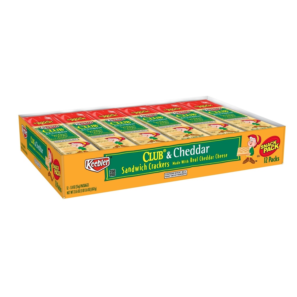 KEEBLER CLUB & CHEDDAR  12CT