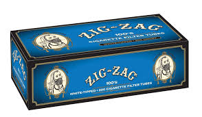 ZIG-ZAG WHITE TIPPED 100'S CIG.FILTER TUBES  200CT