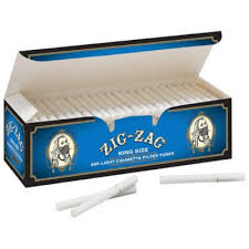 ZIG-ZAG BLUE KING SIZE CIG. FILTER TUBES  200CT