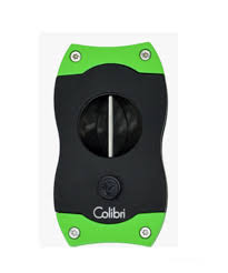 COLIBRI V-CUT CIGAR CUTTER , BLK+ GREEN