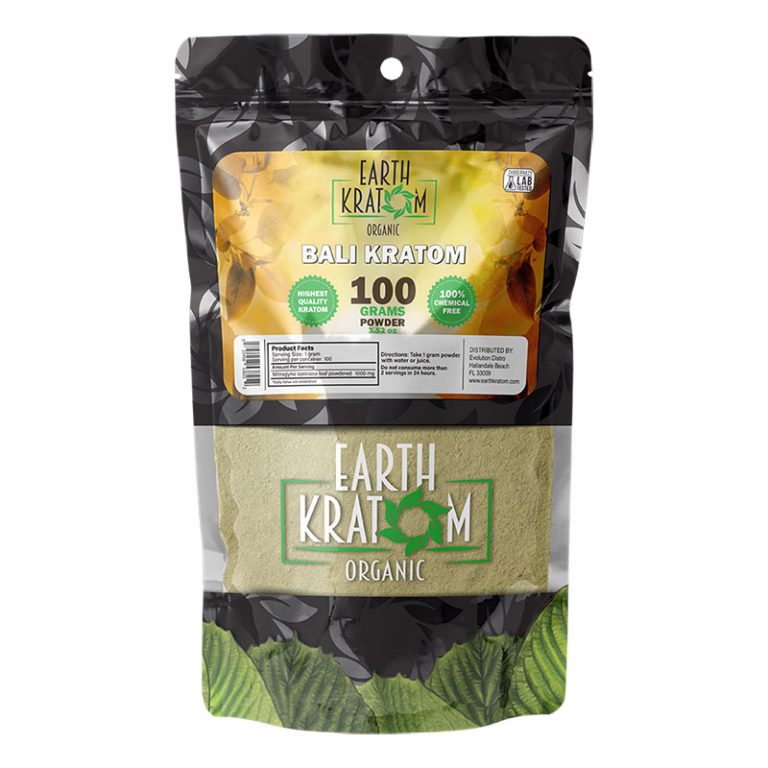 EARTH KRATOM BALI KRATOM 100 GM POWDER
