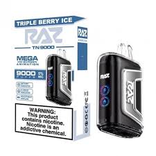 RAZ 9000 PUFFS TRIPLE BERRY ICE