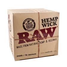 RAW HEMP WICK 250FT/76METERS
