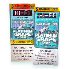 HI-FI CIGARILLOS PLATINUM GRAPE DRIP 5/99C (15)
