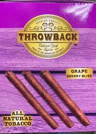 THROWBACK NAT LEAF CIGARS GRAPE CHERRY BLIZZ 8/5