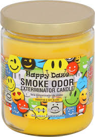 TOP SMOKE ODOR HAPPY DAZE JAR CANDLE 13OZ