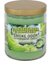 TOP SMOKE ODOR COOL CUCUMBER&HONEY JAR CANDLE 13OZ