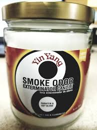 TOP SMOKE ODOR YIN YANG JAR CANDLE 13OZ