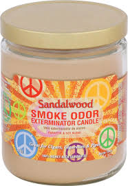 TOP SMOKE ODOR SANDALWOOD JAR CANDLE 13OZ