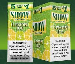 SHOW CIGARILLOS LEMON ICE 5 FOR $1