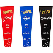 VIBES BLACK 1 1/4 CONE 40/PK (8)