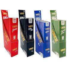 VIBES CONES RED KING SIZE HEMP 20PK 8CT