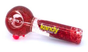 KANDY HAND PIPE 4.5 W/ GLYCERIN & COLOR - RED