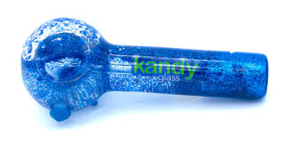 KANDY HAND PIPE 4 STRAIGHT TUBE HANDLE - BLUE