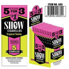 SHOW CIGARILLOS TROPICAL TWISTA 5 FOR $1
