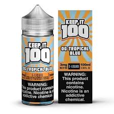 KEEP IT 100 OG TROPICAL BLUE 6MG 100ML (1)