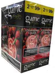 GAME 2/99 STRAWBERRY COLADA NATURAL LEAF CIGARILLO