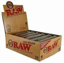 RAW 2 WAY HEMP PLASTIC ROLLER 110MM BOX/12