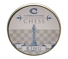 COBBLESTONE CHESS KING PIPE TOBACCO 1.5OZ TIN