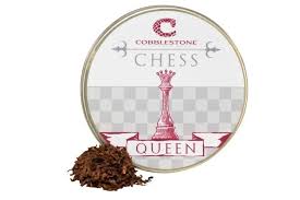 COBBLESTONE CHESS QUEEN PIPE TOBACCO 1.5OZ TIN